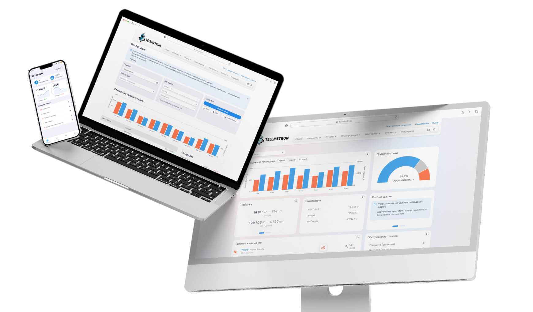 Телеметрон интерфейс